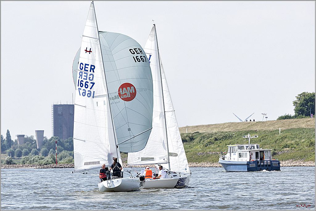 100 Jahre Rheinwoche 2022 - 4. Wettfahrt Duisburg - Wesel, 04.06.2022,